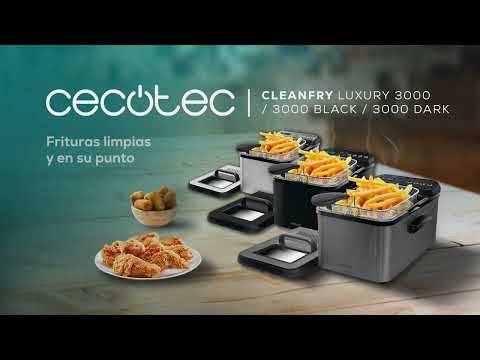 Cecotec CleanFry Luxury 3000 / 3000 Black / 3000 Dark Olajsütő