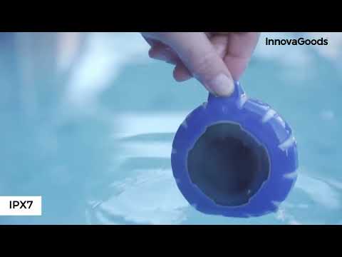 InnovaGoods Floaker Vízen lebegő vezeték nélküli hangszóró LED fényekkel
