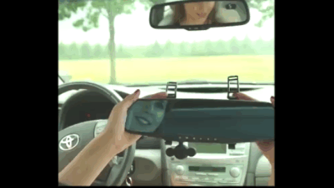 Autós kamera - visszapillantó tükörbe építve