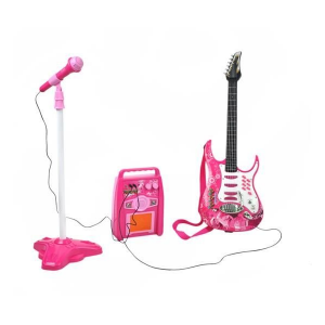 Pink elektromos gitár szett