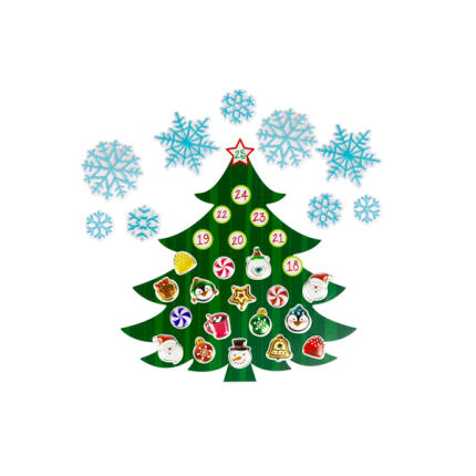Karácsonyi öntapadós falmatrica - adventi kalendárium