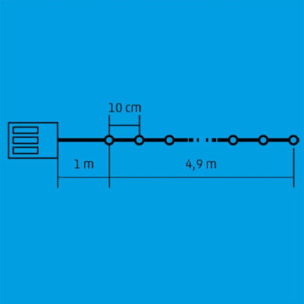 LED-es mini fényfüzér - Home MLC 58/M