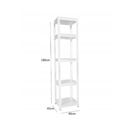 5 szintes fém polc szett 180x40x40 cm (2 db)