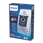 Philips S-Bag Classic Long Performance porzsák - FC802103 - Szintetikus - 4 db