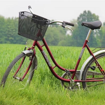 Fém kosár biciklire