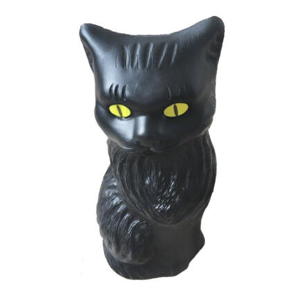 Macskás persely - Fekete
