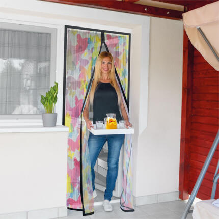 Színes pillangós szúnyogháló függöny ajtóra 100x210 cm