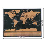 Lekaparható világtérkép 82x59 cm