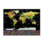 Lekaparható világtérkép 82x59 cm