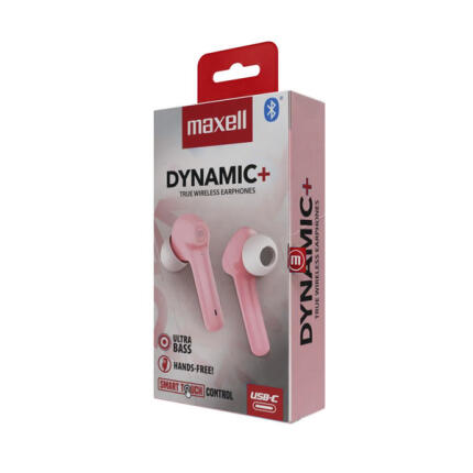 Maxell BT Dynamic+ TWS fülhallgató - Rózsaszín