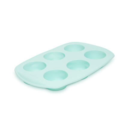 6 adagos szilikon muffinsütő forma - 29,5x20x3,5 cm - Kék