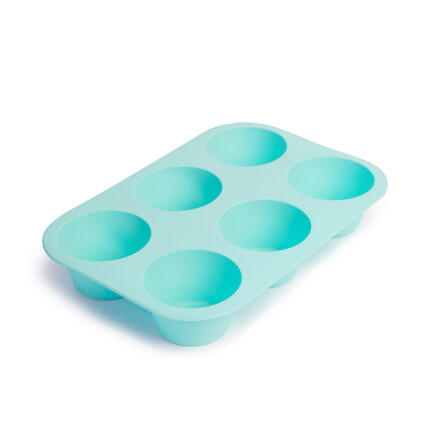 6 adagos szilikon muffinsütő forma - Kék