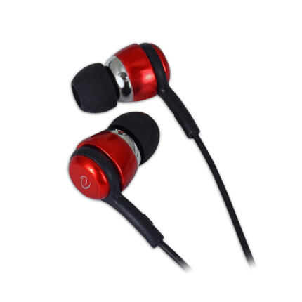 Fülhallgató mikrofonnal - Esperanza EH192R - Fekete, Piros