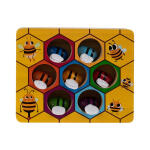 Méhecskés készségfejlesztő fa játék