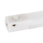 Akkumulátoros lámpa mozgásérzékelővel - 20x1,5x2,5 cm - Fehér