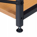 Loft íróasztal 3 polccal - 120x120x64 cm