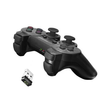 Vezeték nélküli kontroller (PS3, PC) - Esperanza Gladiator EGG108K - Fekete