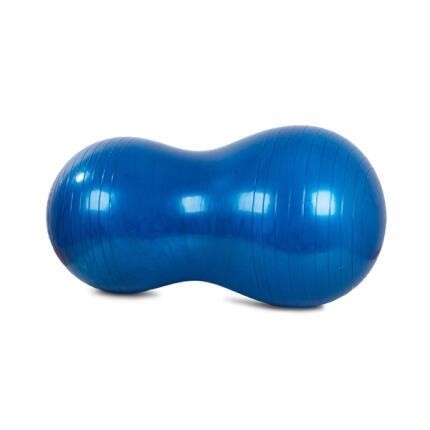 Széles fitnesz labda pumpával - 90 cm - Kék