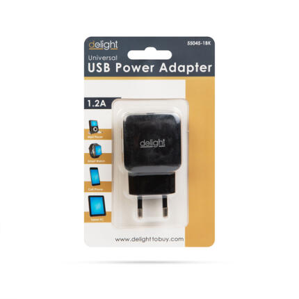 Adapter - 1USB - fekete
