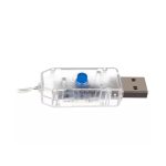 Karácsonyi USB fényfüggöny távirányítóval - Hideg fehér (108 LED)