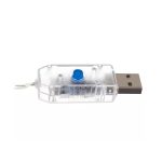 Karácsonyi USB fényfüggöny távirányítóval - Hideg fehér (300 LED)