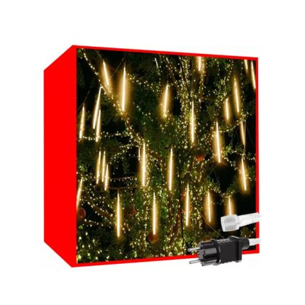 Karácsonyi meteor fényfüggöny - 350x50 cm - Meleg fehér (288 LED)