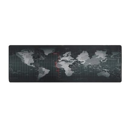Izoxis XXL Egérpad - 88x30 cm - Szürke világtérkép