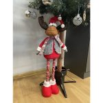Karácsonyi rénszarvas dekoráció kihúzható lábakkal - 88 cm