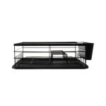 Ruhhy Loft stílusú konyhai csepegtető - 44x31x14,5 cm - Fekete