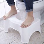Ruhhy WC lábtartó - 42x17x26 cm - Fehér