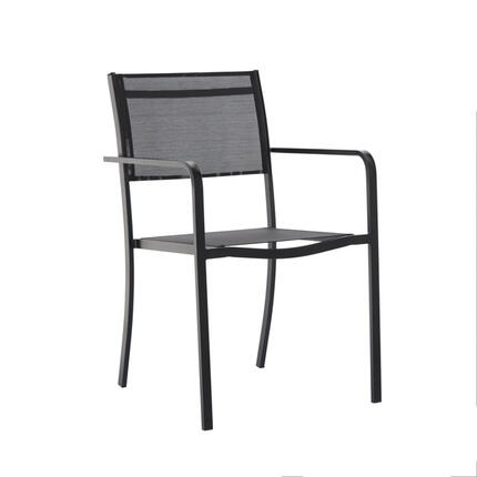 GardenLine kerti szék - 54 x 55 x 86 cm - Fekete
