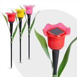 LED-es szolár tulipánlámpa - 31 cm