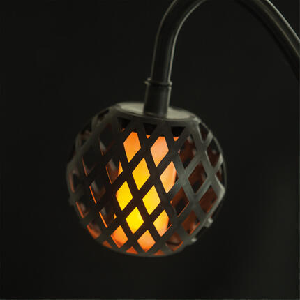 Leszúrható szolár lámpa - lánghatással - 5 gömb - 7 cm - 30 LED
