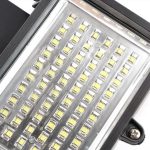 Napelemes kültéri reflektor mozgásérzékelővel - 60 LED - Fekete