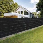 PVC kerítésszalag - 19 cm x 35 m - 450g/m2 - Fekete