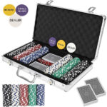 Pókerkészlet alumínium bőröndbe - 300 db zseton