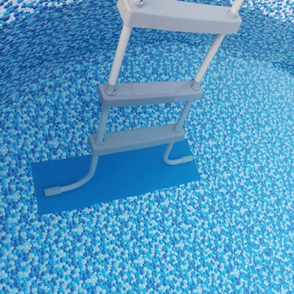 Csúszásgátló PVC szőnyeg medencelétra alá - 23 x 77 cm