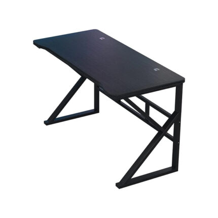 Gamer asztal - 120 x 60 x 75 cm - Fekete