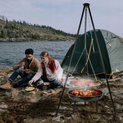 Háromlábú grillező állvány - 150 cm