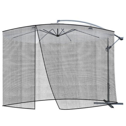 Kerti szúnyogháló napernyőre - 3,5 m - Fekete