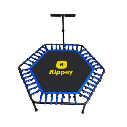 Rippey Fitness trambulin kapaszkodóval - 130 cm - Kék