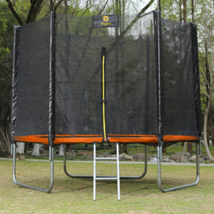 Rippey Kerti trambulin védőhálóval és létrával – 305 cm - Fekete-Narancssárga