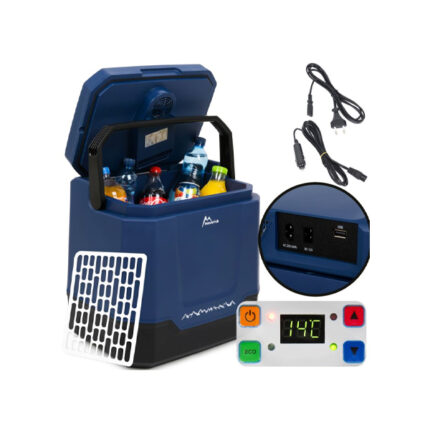 Elektromos hűtőtáska, hűtési és fűtési funkcióval - 12/230V - 35 liter - Kék