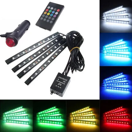 Autós belső RGB LED világítás