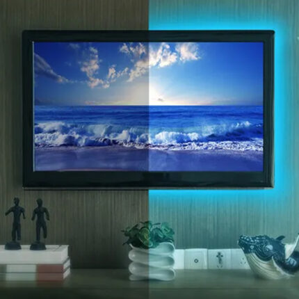 TV RGB LED szalag készlet - 4 x 50 cm