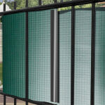 PVC kerítésszalag - 19 cm x 35 m - Világosszürke - 450g/m²