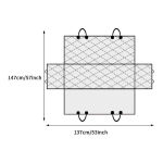 Univerzális autóülés burkolat - 137 x 147 cm - Fekete